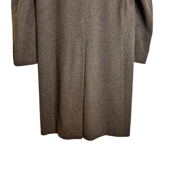 Ciatti Men's Cashmere Wool Blend Overcoat 42 LONG Full Length Charcoal Gray - Picture 8 of 14